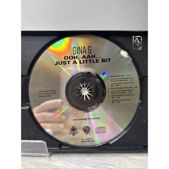 Gina G – Ooh Aah… Just a Little Bit (CD Single, 1996, Warner Bros.) - Picture 4 of 5